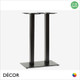 1 Mirco Twin Rectangular Poseur Table Base for Maximum Rectangular Top 1400mm x 800mm - In Black Powder Coated Steel, Indoor & Outdoor Use - Décor for Business