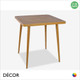 111 Popolo Dining Table with a Grey or Natural Wood-Effect Finish - Modern Design in Neutral Colours - Décor for Business