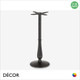 11 Amara Small Poseur Table Base with a Candlestick Column for Maximum Tops Ø800mm & 700mm x 700mm - In Black Powder Coated Steel, Indoor & Outdoor Use - Décor for Business