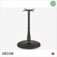 11 Amara Large Poseur Table Base with a Candlestick Column for Maximum Tops Ø900mm & 800mm x 800mm - In Black Powder Coated Steel, Indoor & Outdoor Use - Décor for Business
