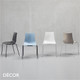 1 S Zebra Stackable Dining Chair with a Technopolymer Body & Powder Coated Steel Legs - In Designer Colours & Neutral Tones - Décor for Business