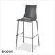 1 Zebra Bar Stool with a Technopolymer Body & Powder Coated Steel Legs, Bar and Counter Height - In Designer Colours & Neutral Tones - Décor for Business