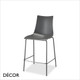 1 Zebra Bar Stool with a Technopolymer Body & Powder Coated Steel Legs, Bar and Counter Height - In Designer Colours & Neutral Tones - Décor for Business