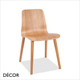 111 Malmo Dining Chair with Natural Ash Legs and a Ash Veneer Body - Décor for Business