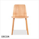111 Malmo Dining Chair with Natural Ash Legs and a Ash Veneer Body - Décor for Business