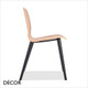 11 Malmo Dining Chair with Black Stained Ash Legs and a Natural Ash Veneer Body - Décor for Business