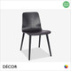 Malmo Dining Chair with Black Stained Ash Legs and a Black Stained Ash Veneer Body - Décor for Business