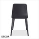 Malmo Dining Chair with Black Stained Ash Legs and a Black Stained Ash Veneer Body - Décor for Business