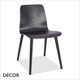 Malmo Dining Chair with Black Stained Ash Legs and a Black Stained Ash Veneer Body - Décor for Business