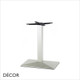 A1 Quadra Rectangular Dining Table Base - Powder-Coated Steel in Designer Neutral Tones - Décor for Business