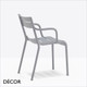 11 C Souvenir Stackable Dining Chair with Armrests, Polypropylene - In Designer Colours & Neutral Tones - Décor for Business
