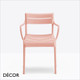 11 C Souvenir Stackable Dining Chair with Armrests, Polypropylene - In Designer Colours & Neutral Tones - Décor for Business