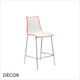 Zebra Bicolour Stackable Bar Stool with Chrome Legs, Bar & Counter Height - In Designer Colours - Décor for Business