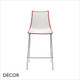 Zebra Bicolour Stackable Bar Stool with Chrome Legs, Bar & Counter Height - In Designer Colours - Décor for Business