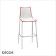 Zebra Bicolour Stackable Bar Stool with Chrome Legs, Bar & Counter Height - In Designer Colours - Décor for Business