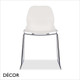 Strati Stackable Dining Chair with a Polypropylene Shell and a Sleigh Frame - In Designer Colours & Neutral Tones - Décor for Business