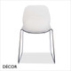 Strati Stackable Dining Chair with a Polypropylene Shell and a Sleigh Frame - In Designer Colours & Neutral Tones - Décor for Business