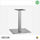 1 N Mirco Large Square Dining Table Base for Maximum Ø1200mm & 1000mm x 1000mm - In Satin Stainless Steel - Décor for Business