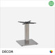 1 N Mirco Small Square Coffee Table Base for Maximum Ø900mm & 800mm x 800mm - In Satin Stainless Steel - Décor for Business