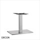 1 N Mirco Rectangular Coffee Table Base for Maximum 1200mm x 800mm - In Satin Stainless Steel - Décor for Business