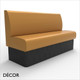Battersea 3 Seat 1650mm Banquette Bench - Plain, Standard-Height Backrest - Décor for Business