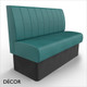 Battersea 2 Seat 1200mm Banquette Bench - Fluted, Standard-Height Backrest - Décor for Business
