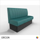 Battersea 3 Seat 1500mm Banquette Bench - Fluted, Standard-Height Backrest - Décor for Business