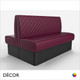Battersea 3 Seat 1500mm Twin Back to Back Banquette Bench - Luxurious Deep Quilted, Standard-Height Backrest - Décor for Business