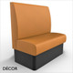 Battersea 2 Seat 1050mm Banquette Bench - Plain, High Backrest - Décor for Business