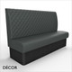 Battersea Large 3 - 4 Seat 1800mm Banquette Bench - Luxurious Deep Quilted, High Backrest - Décor for Business