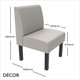 Greenwich Large Round Corner Unit 1200mm x 1200mm Banquette Bench - Plain, Standard-Height Backrest - Décor for Business