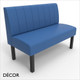 Greenwich 2 Seat 1200mm Banquette Bench - Fluted, Standard-Height Backrest - Décor for Business