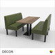 Greenwich 6 Seat Booth Set - Plain, Standard-Height Backrest - Includes 2 x 1500mm Banquette Benches with 1 x Table - Décor for Business Greenwich 6 Seat Booth Set - Plain, Standard-Height Backrest - Includes 2 x 1500mm Banquette Benches with 1 x Table - Décor for Business