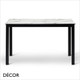 1 G Caffè Pranzo 4-Leg Dining Table Base with a Forte Compact Laminate Rectangular Table Top In Designer Finishes, For Indoor & Outdoor Use - Décor for Business 1 G Caffè Pranzo 4-Leg Dining Table Base with a Forte Compact Laminate Rectangular Table Top In Designer Finishes, For Indoor & Outdoor Use - Décor for Business