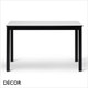 1 G Caffè Pranzo 4-Leg Dining Table Base with a Forte Compact Laminate Rectangular Table Top In Designer Finishes, For Indoor & Outdoor Use - Décor for Business 1 G Caffè Pranzo 4-Leg Dining Table Base with a Forte Compact Laminate Rectangular Table Top In Designer Finishes, For Indoor & Outdoor Use - Décor for Business