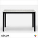 1 G Caffè Pranzo 4-Leg Dining Table Base with a Forte Compact Laminate Rectangular Table Top In Designer Finishes, For Indoor & Outdoor Use - Décor for Business 1 G Caffè Pranzo 4-Leg Dining Table Base with a Forte Compact Laminate Rectangular Table Top In Designer Finishes, For Indoor & Outdoor Use - Décor for Business