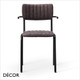 1 A S Monza Stackable Upholstered Dining Chair with Armrests In Vintage Faux Suede - In Designer Colours - Décor for Business