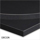 Black Laminate Table Top, 25mm Thick - Square, Round & Rectangular - Décor for Business