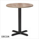 1 A N Pari Dining Table Base with a Forza MFC Round Table Top, 3 Sizes - In Designer Finishes - Décor for Business