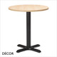 1 A N Pari Dining Table Base with a Forza MFC Round Table Top, 3 Sizes - In Designer Finishes - Décor for Business