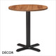 1 A N Pari Dining Table Base with a Forza MFC Round Table Top, 3 Sizes - In Designer Finishes - Décor for Business
