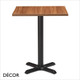 1 A 1 Pari Dining Table Base with a Forza MFC Square Table Top - In Designer Finishes - Décor for Business