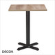 1 A 1 Pari Dining Table Base with a Forza MFC Square Table Top - In Designer Finishes - Décor for Business