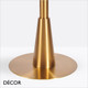1 E Arlo Vintage Brass Small Round Poseur Table Base Featuring an Angled Sleeve - For Maximum Ø600mm & 600mm x 600mm Tops - Décor for Business 1 E Arlo Vintage Brass Small Round Poseur Table Base Featuring an Angled Sleeve - For Maximum Ø600mm & 600mm x 600mm Tops - Décor for Business