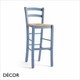 1 A  1 Palma Neo Classic - Venezia Bar Stool with a Rush Seat and Frame in a Choice of Coloured and Natural Wood Stains, Bar & Counter Height - Décor for Business