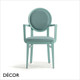 1 A  2 Palma - Dafne Dining Chair with Armrests in Designer Fabrics & Classic Eco Leathers - Made for You - Décor for Business