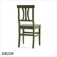 Palma Neo Classic - Arte Povera Dining Chair with a Wooden Seat and Frame in a Choice of Coloured and Natural Wood Stains - Décor for Business