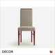 1 A  1 Palma - Lady Dining Chair with Top Detail - In Designer Fabrics & Classic Eco Leathers - Made for You - Décor for Business