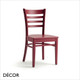 Palma Neo Classic - America Dining Chair with a Wooden Seat and Frame in a Choice of Coloured and Natural Wood Stains - Décor for Business