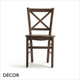 Palma Neo Classic - Atena Dining Chair  with a Wooden Seat and Frame in a Choice of Coloured and Natural Wood Stains - Décor for Business